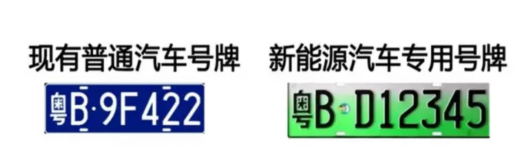 新能源汽车专用号牌来了！以后，你的车牌长这样